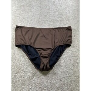 Cleanwater‎ Women's Swim Bottom Brown Size 18W Nylon Spandex